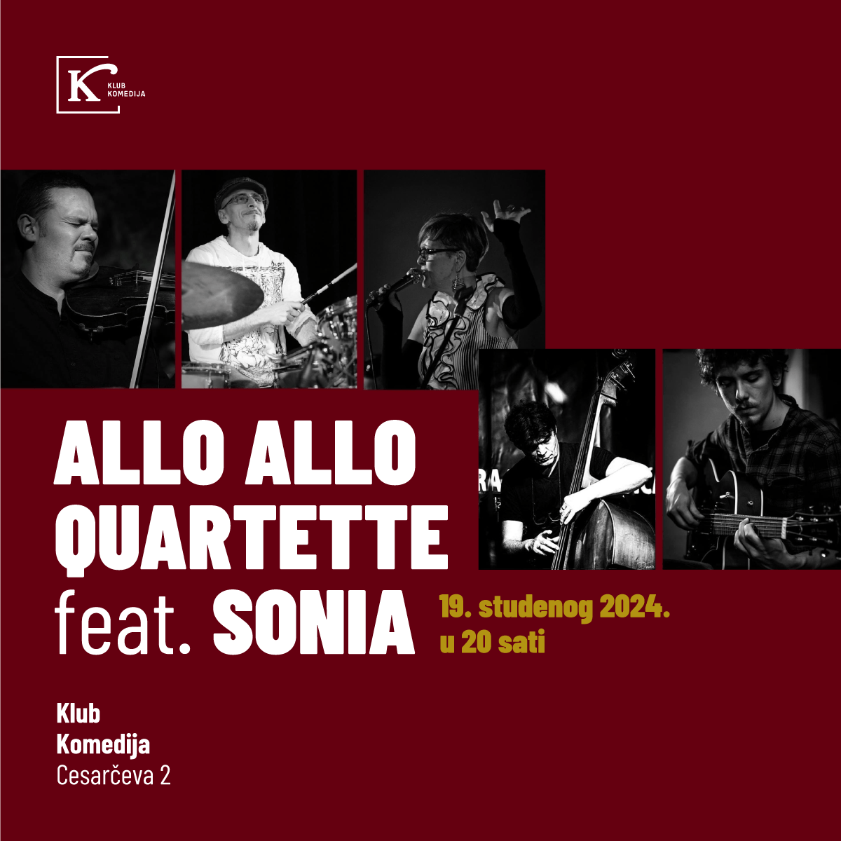 Koncert Sonia et Allo Allo Quartette