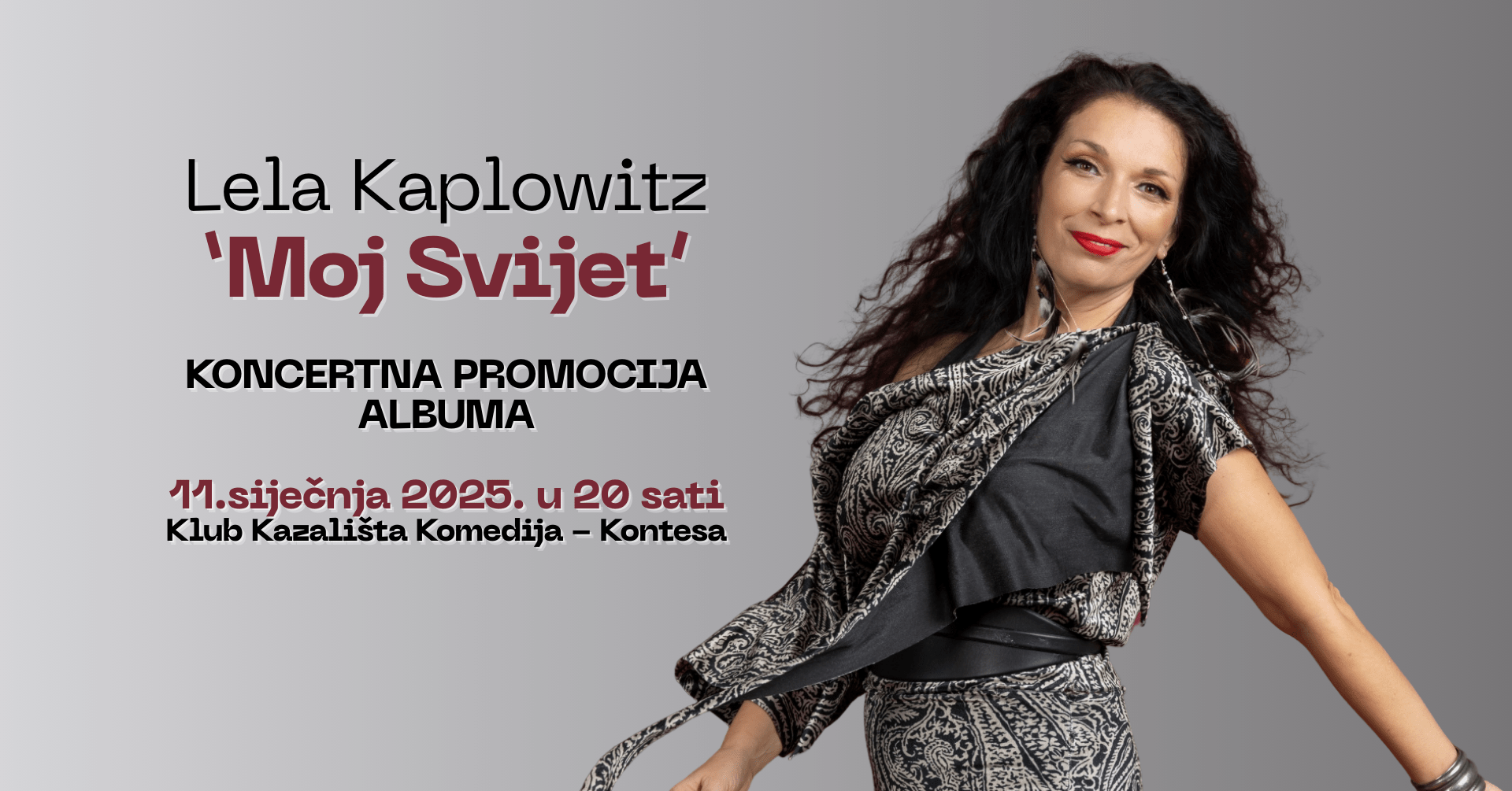 Lela Kaplowitz: 'Moj Svijet', koncertna promocija albuma